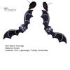 1 Pair Halloween Earrings Spooky Chic Bat Cat Skull Lightweight Trendy Personality Fun Comfortable Earrings