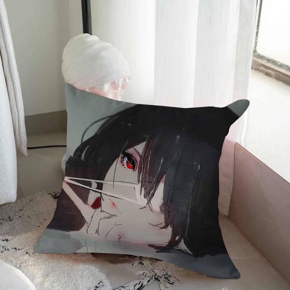 M-Misaki Mei Cartoon Animation Cushion Cover Inches Farmhouse Decor Home Throw Pillow Covers For Couch Decorations