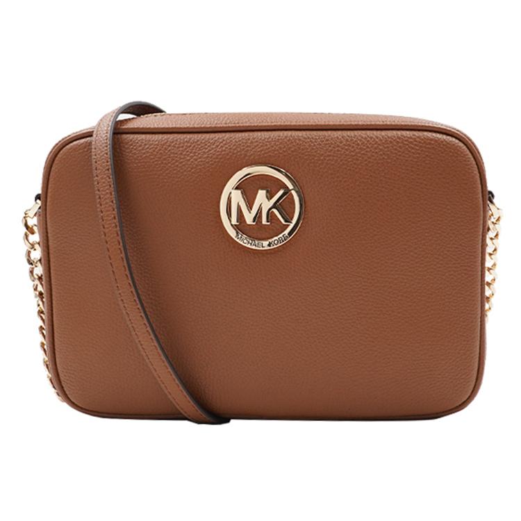 

New MICHAEL KORS FultonMICHAEL KORS Handbag Collection Leather Crossbody Bag, Shoulder Bag Regular Women s Brown 38S8CFTC3L-LUGGAGE 24.9*5.1*16.0CM