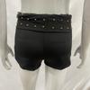 Europäische und Amerikanische Gotische Punk Dunkle Heiße Diamant Sexy Low Waist Shorts