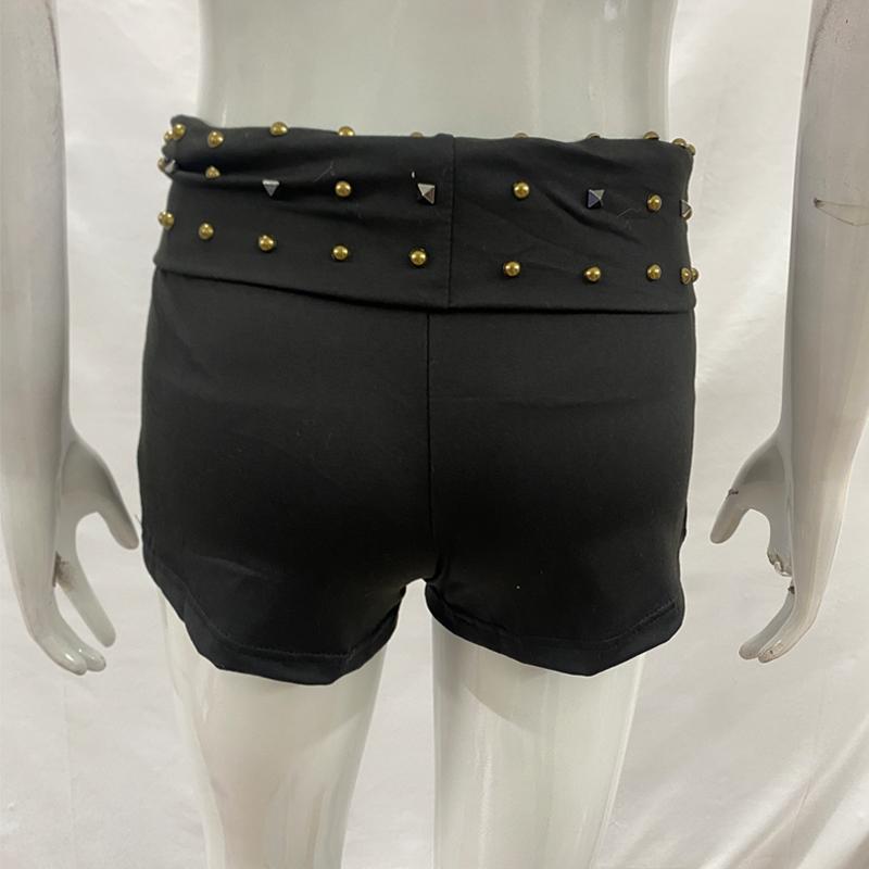 Europäische und Amerikanische Gotische Punk Dunkle Heiße Diamant Sexy Low Waist Shorts