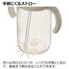 Richell Leak-Proof, Easy-to-Wash Straw Mug, Green, 320ml, for babies 7 months and up. The straw is positioned towards the front, allowing for easy sip