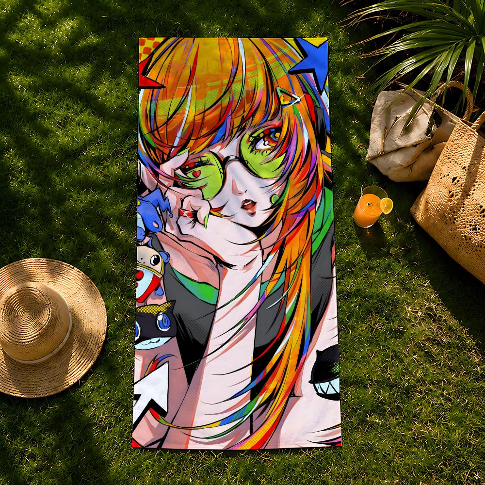 Game P-Persona Towel Beach Towel, Quick Drying Absorbent Bath Towel For Swim,Gym,Camping,Outdoor Hot