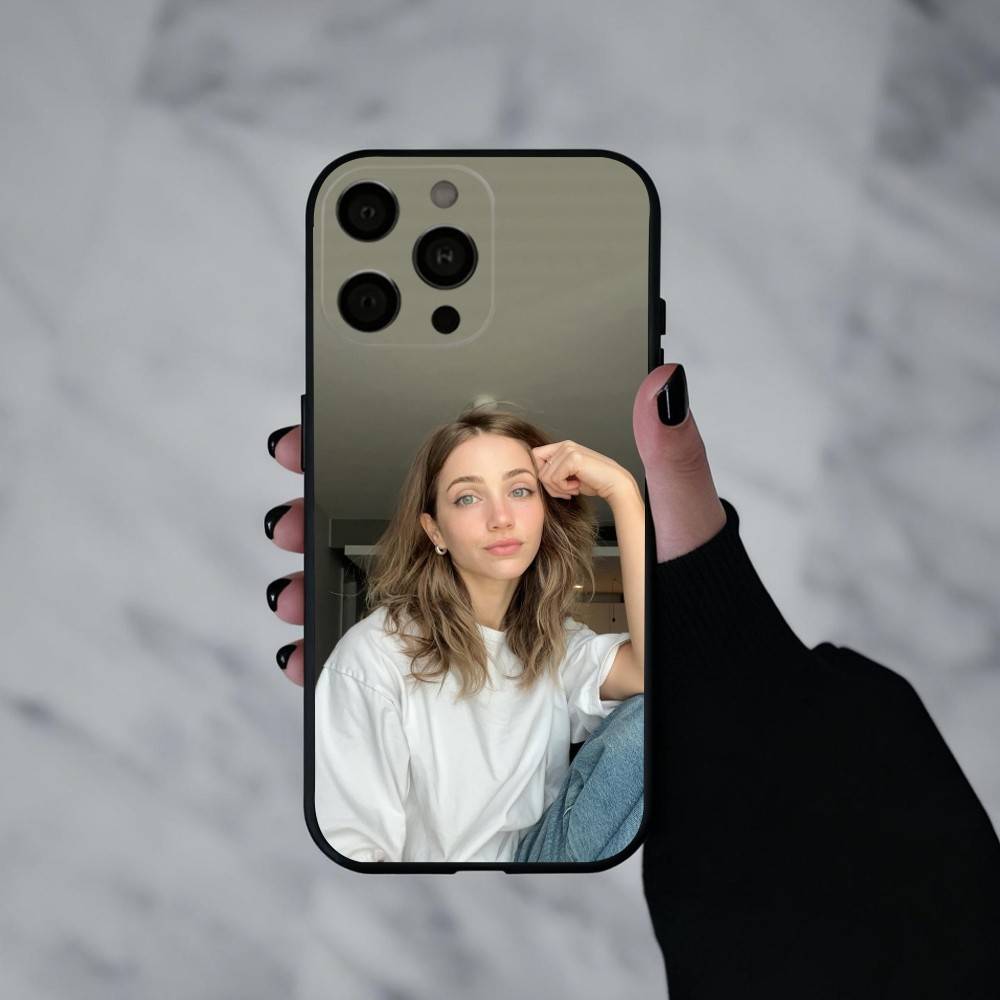 Actor E-Emily R-Rudd Phone Case For iPhone 17pro,16,15,14,13,12,11 Plus,Pro Max,XS,Soft Silicone Black Cover