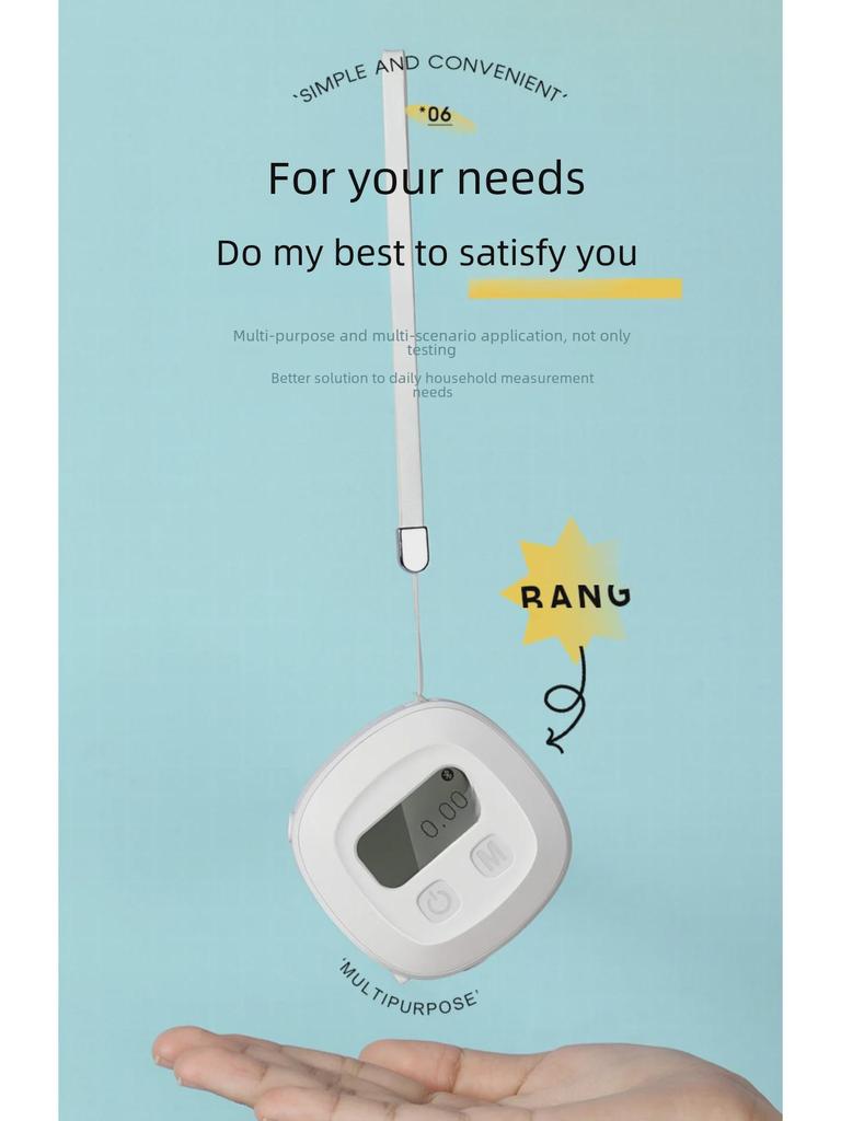 Yunkangbao Bluetooth Smart Leather Ruler for Height and Circumference Measurement