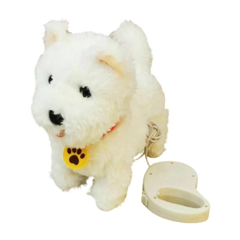 USB Rechargeable Interactives Robotic Pet With Touch Activated Motion And Sound Soft Plushes Design For Home Use