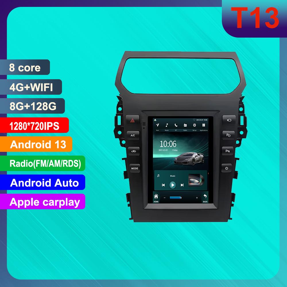 Ford Explorer 5 Android Navigation System with HD Reversing Camera and CarPlay Compatibility.