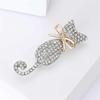 Korean Style Pearl Brooch: Versatile Floral Diamond Pin for Women's Coats