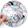 50 Holographic Laser Stickers: Waterproof Decorations for Scooters, Laptops, Cars, and Motorcycles
