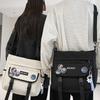 Canvas Bag Tutor Bag Tutor Bag Primary School Students Girls and Boys Multiple Pockets  Hand Held One Shoulder Crossbody Bag Trend