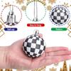 12pcs 6cm Xmas Tree Balls with Bow Christmas  Baubles Decorations Lattice Christmas Ball  New Year
