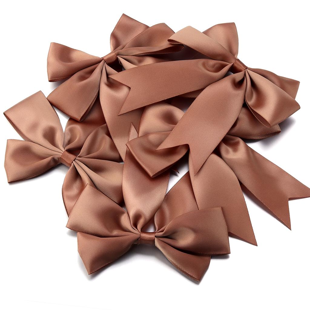 4pcs 12x13cm Large Size Satin Ribbon Bows Mutilcolor Ribbon Bow Flower DIY Decoration Headwear Hairclips Accessories
