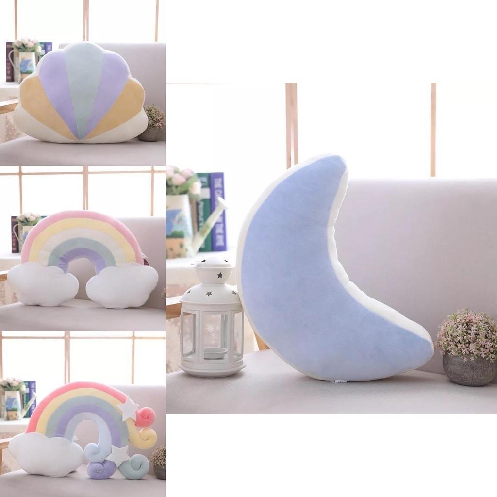 Buntes Regenbogen-Plüsch-Sofakissen für gemütliche Heimdekoration und Spielspaß