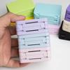 Caixa de Armazenamento Porta-Discos Magnéticos 1 Peça Dobrável em Três Camadas com Divisória Anti-Poeira Organizador Portátil de HDD para Organização de Acessórios