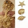 1/3 Stuks Mode Schelp Zeester Haarclips Y2K Vakantiestijl Haarklemmen Dames Meisjes Metalen Zijkant Pony Clips Haaraccessoires Cadeaus