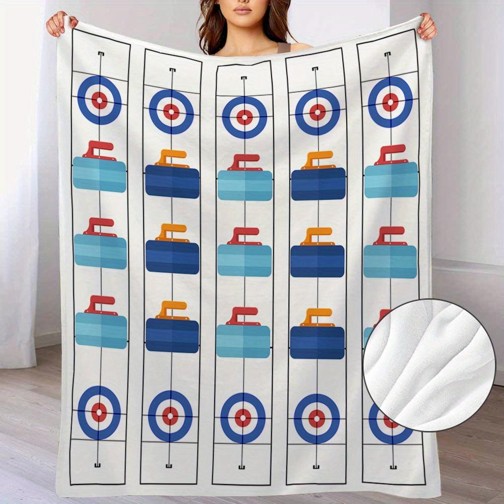 

Ice hockey fleece blanket Digital printed sports pattern Suitable for all seasons Can be used on beds chairs and sofas 75x100cm