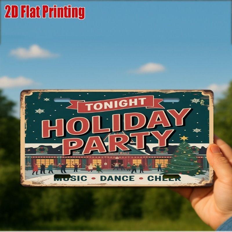Motorcycle Souvenir License Plate, Metal Auto Wall Decor 15x30cm