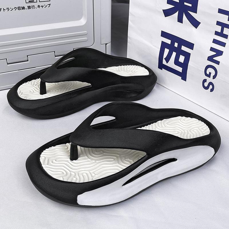 Household Home Slippers Thick Bottom Non-slip Casual Men's Flip-flops Summer Trend Korean Version of Beach Sandals