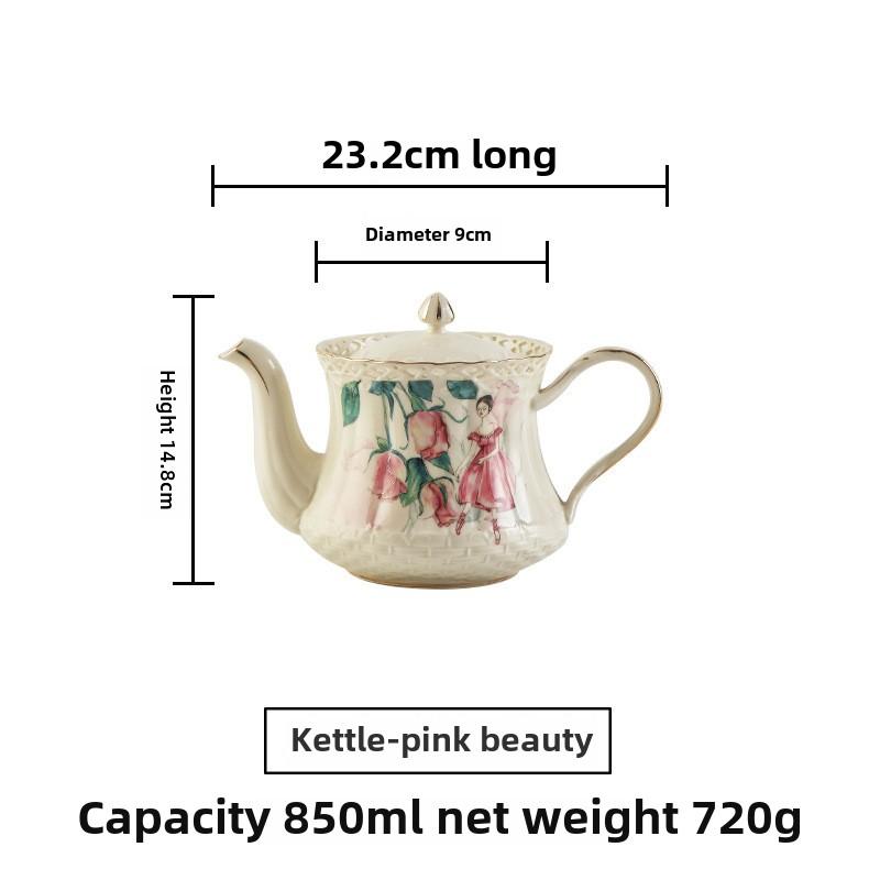 BRCeramic Black Tea Cups Saucer Retro Afternoon Tea Coffee Cup Teapot Saucer Sets Couple Mug Set Home Creative Drinkware Mug GiftEY