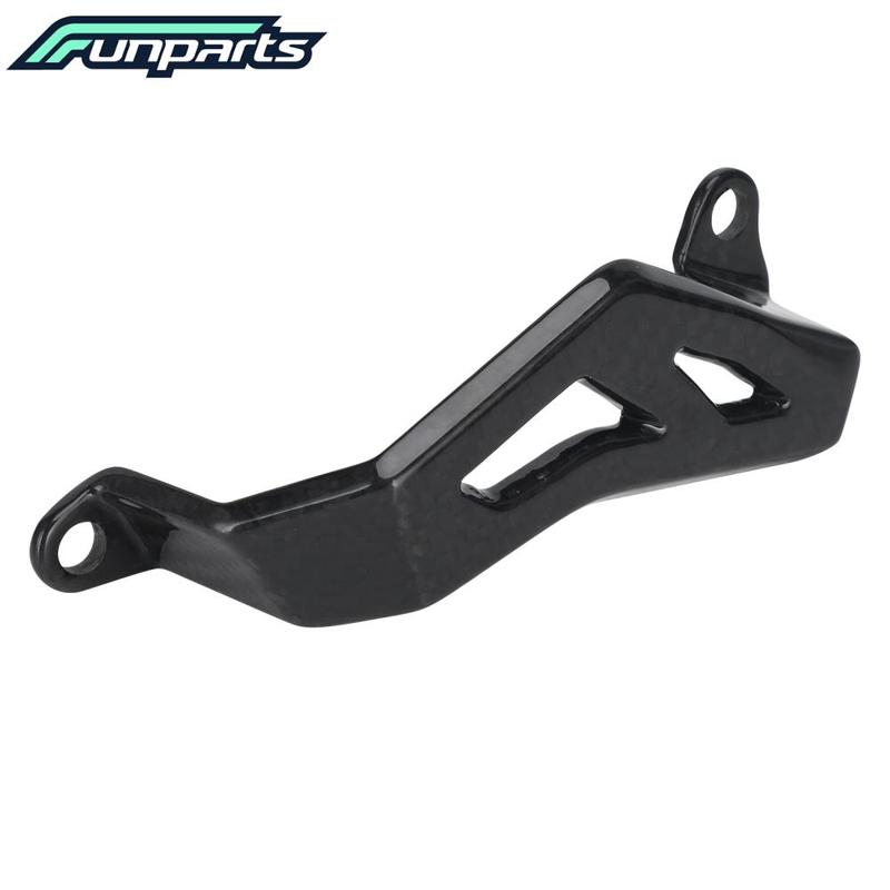 Funparts Motorcycles Rear Brake Caliper Cover Guard Carbon Fiber For YAMAHA YZ125 125X 250 250F 450F WR250F 450F YZ250X WR250R/X