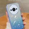 Transparent Glitter Electroplating TPU Silicone Case for Redmi A3 - Anti-Fall Protective Cover for Men and Women