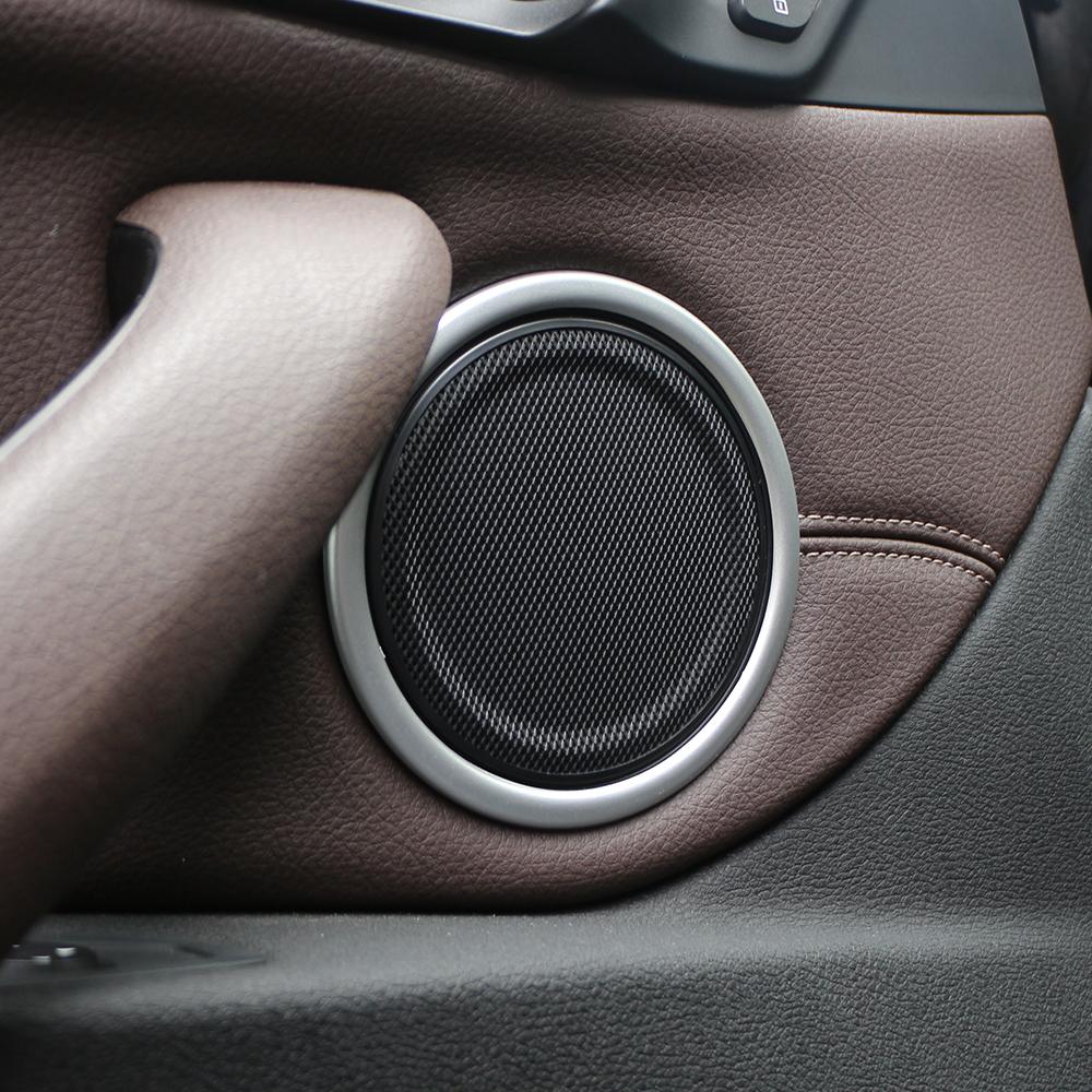For BMW X1 F48 2016 2017 2018 2019 2020 2025 2025 2025 Door Audio Speaker Ring Trim Circle Cover Decorartion Sticker Accessories