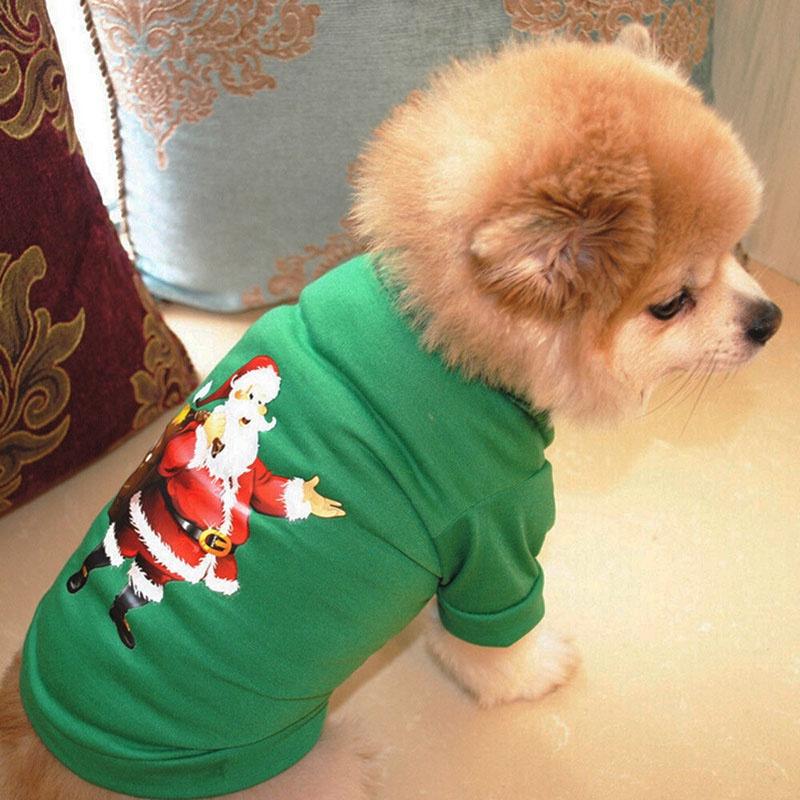 Weste Weihnachten Haustier Hund Welpe Hoodie Pullover Weihnachten Warme Kleidung Kostüm Shirt
