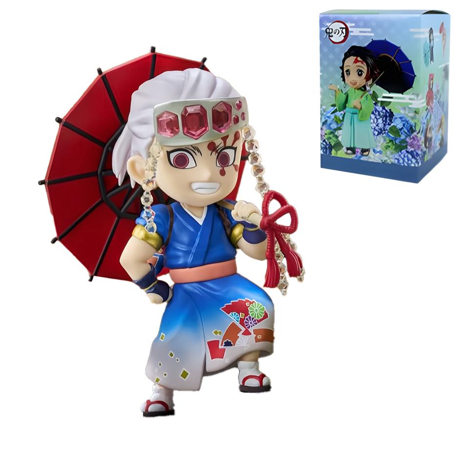 Demon Slayer Kimetsu No Yaiba Plum Rain Mystery Blind Box Tanjirou Nezuko Zenitsu Inosuke Collectible Toy Gift For Manga Lovers