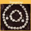 Künstliche Perlenkette für Damen mit mehrlagigem Harzanhänger Eleganter Vintage Schmuck