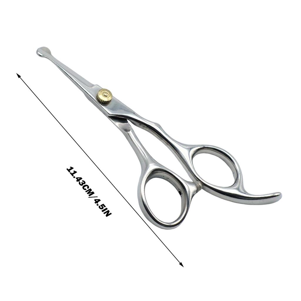 Stainless Steel Round Tip Pet Grooming Scissors With Small Tip 5.0 Dog Accessories Online Shop Fast Shipping