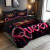 Queen-Themed 3D Crown Pattern Duvet Cover Set Ultra-Soft Microfiber Bedding Fantasy Design Machine Washable For Bedroom And Dorm