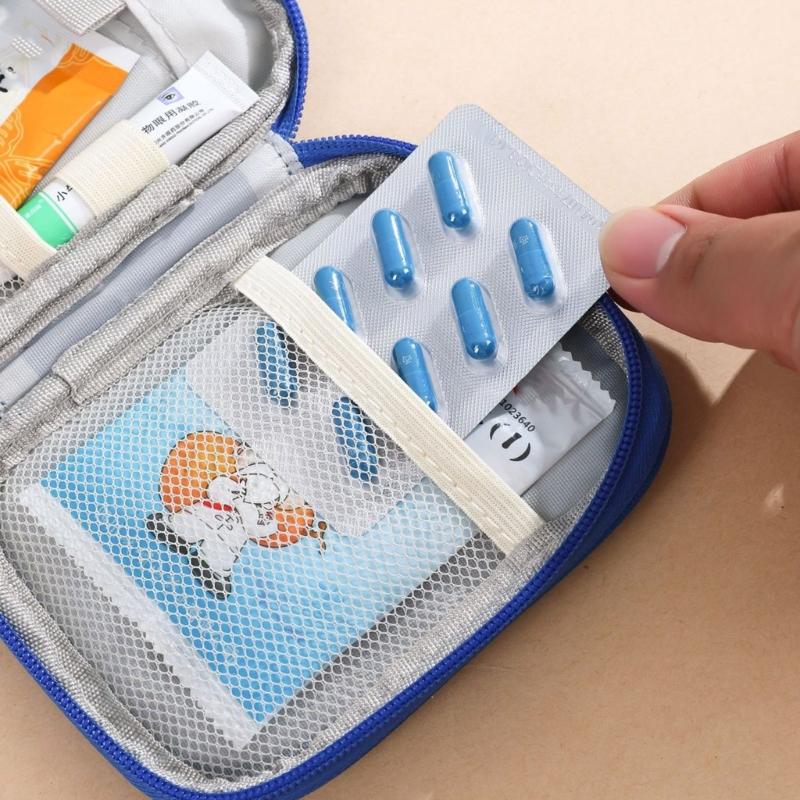 First Aid Bag,Empty First Aid Pouch,Mini Portable Medicals Bag for Outdoor Multifunction Emergency Medicine Storage Bag