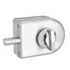 10 12mm Stainless Steel Glass Door Lock Latch Rotary Knob Open Close Home Hotel Bathroom Use