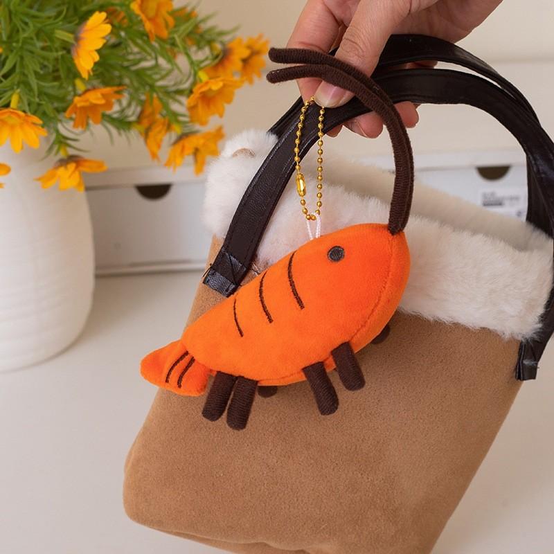 Plush Lobster Keychain With Pp Cotton Filling For Backpack Decor And Collectible Gift