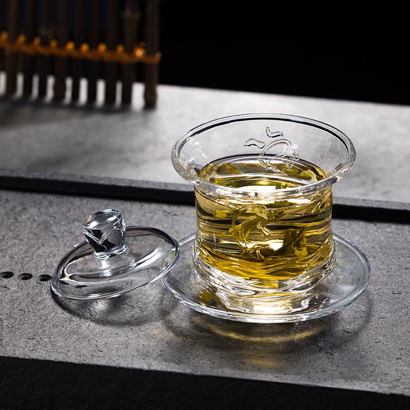 Shanchongshan Ruyudesui 8-Piece Sodium-Calcium Glass Tea Set