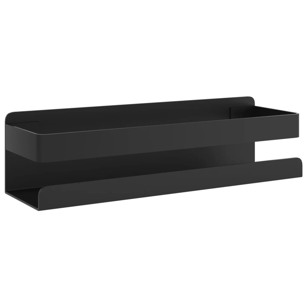 Duschregal Mattschwarz 23 x 6,5 x 6 cm Gebürsteter Edelstahl 304