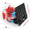 RUIZHI Switch Panel, 5 Rungs, Waterproof, Dual USB Sockets, 5 Connections, Car Boat, Marine