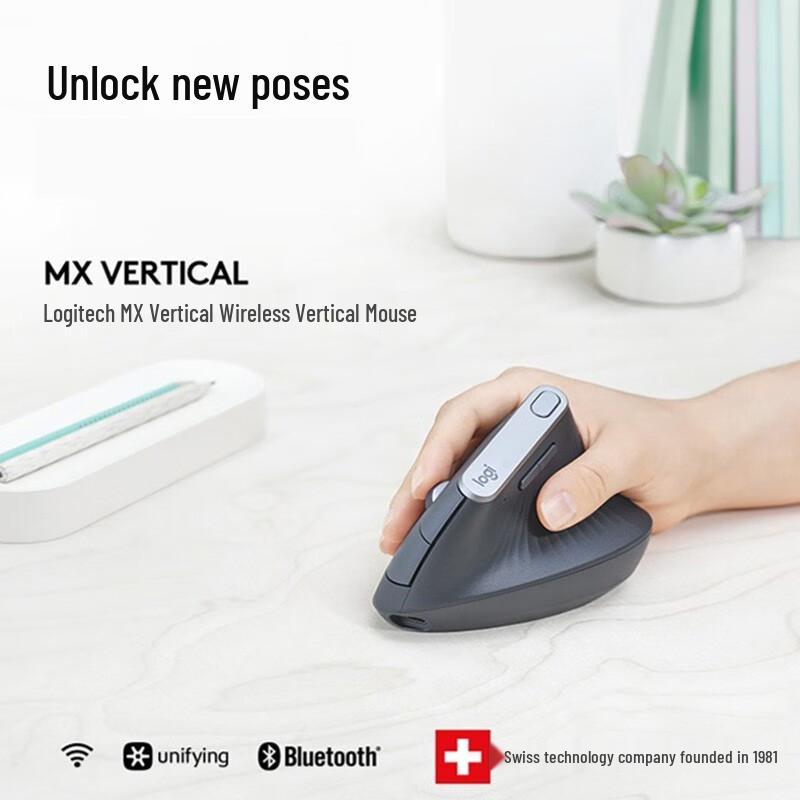 Logitech MX Vertical Ergonomic Wireless Mouse