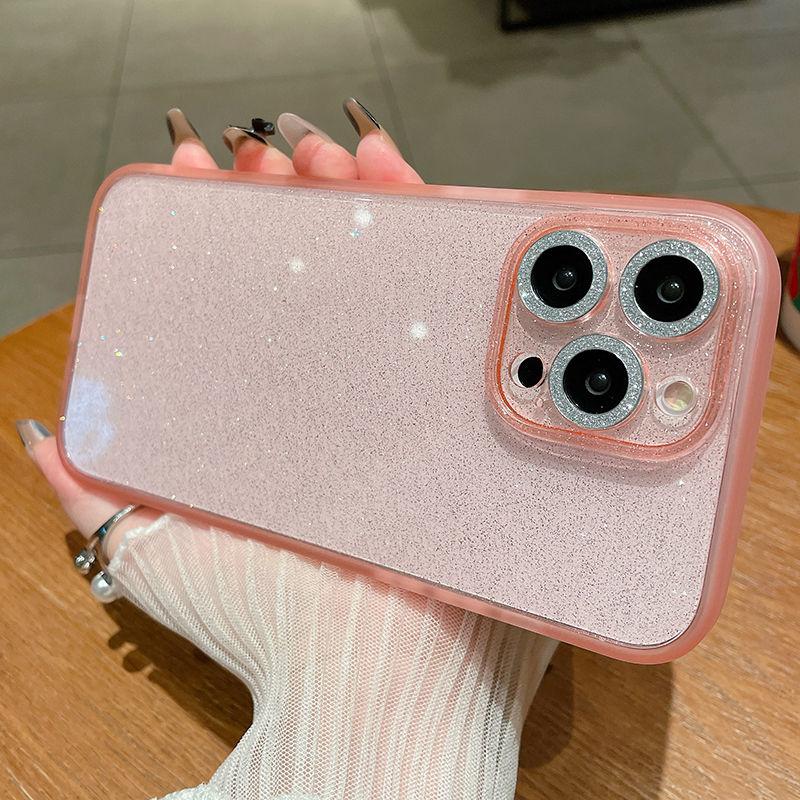Husă transparentă cu sclipici de lux din silicon pentru Iphone 14 12 13 Pro Max Husă moale rezistentă la șocuri