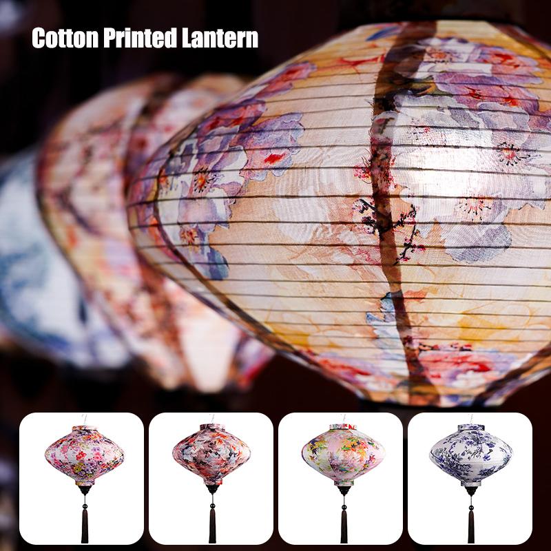 12/14 Zoll Chinesische Seidenlaternen Japan Vietnam Mondfestlaterne Für Außen Frühlingsfest Party Hängedekor Palastlaterne