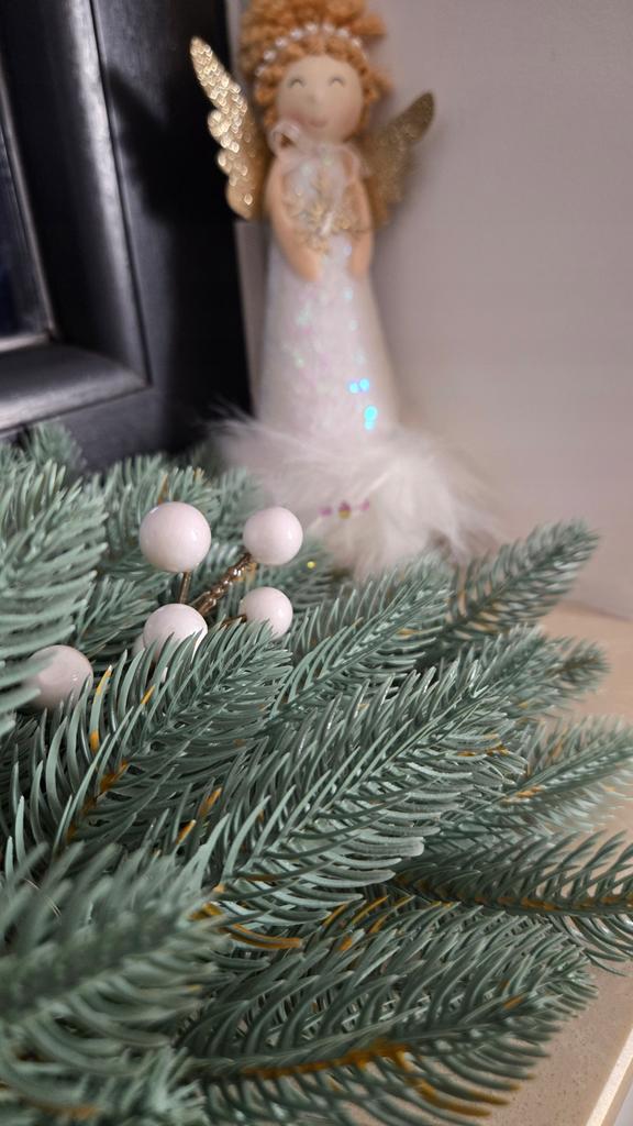Christmas Wreath 100% Pe Spruce 3D Sky For Fireplace Decoration