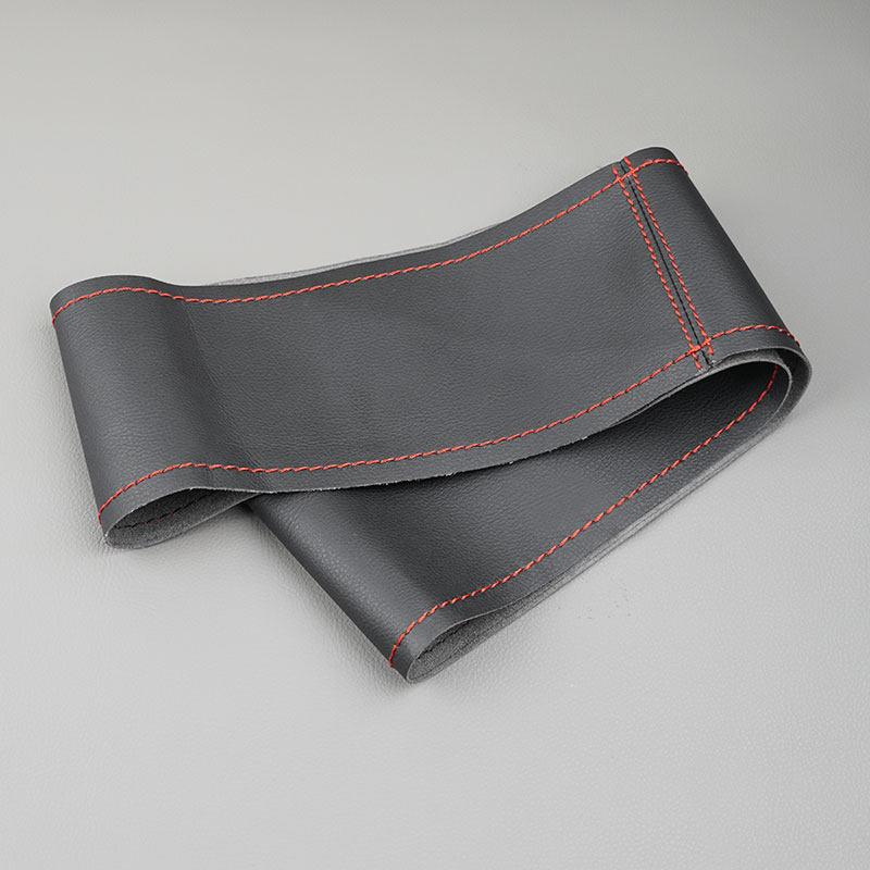 Universal 38cm Hand Sewing Microfiber Leather Car Auto Accessories Interior Steering Wheel Braid Cover With Needle and Thread