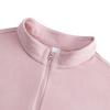Anta Outdoor Series Comfortable Casual Versatile Slim Fit Base Layer Half Zip Fleece Long Sleeve Women Tops Soft-Pink 962546401-2