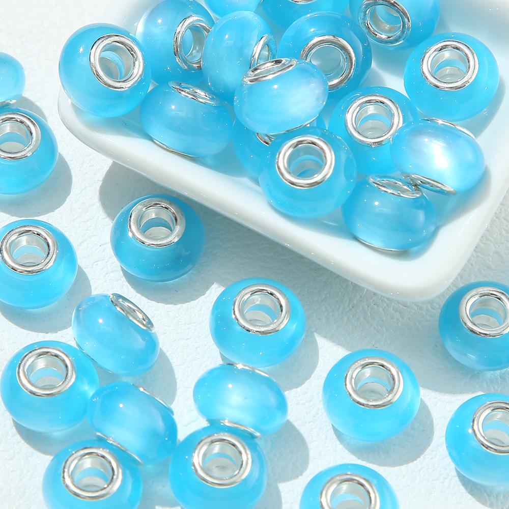DIY Acrylic Cat Eye Beads for Handmade Bracelet Jewelry