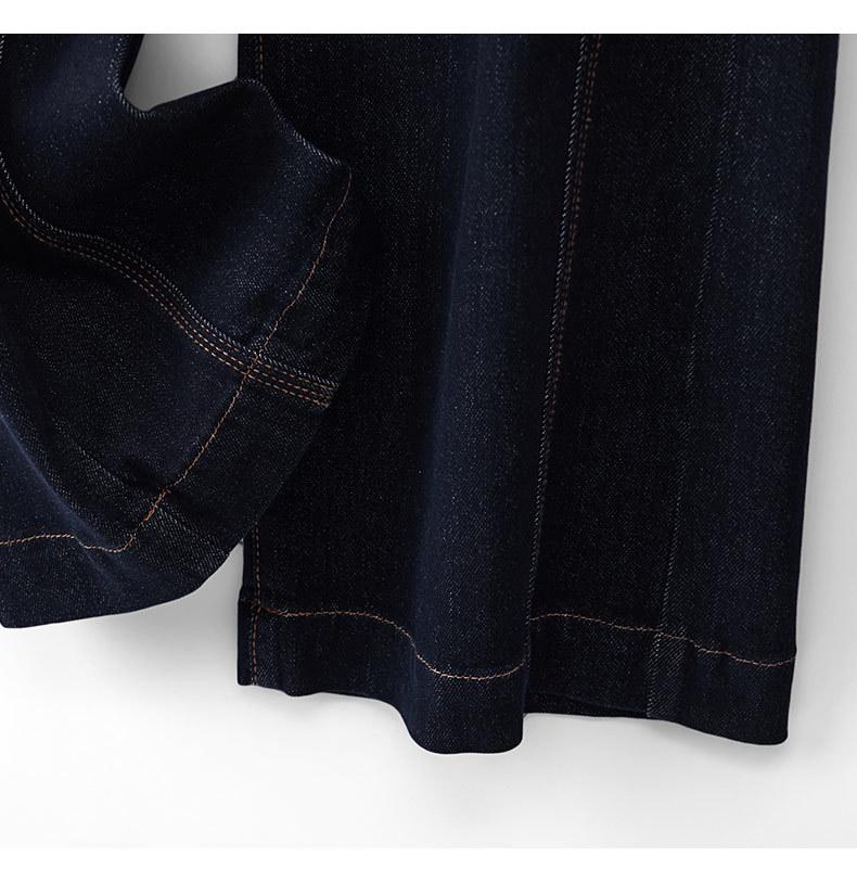 Women's High-Waisted Loose Slimming Floor-Sweeping Jeans - Trendy Straight-Leg Pants for Spring and Autumn 2025