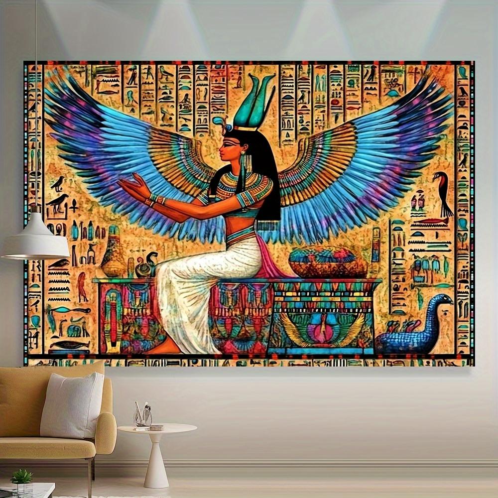 1pc vibrant Egyptian themed tapestry - lightweight and easy to hang