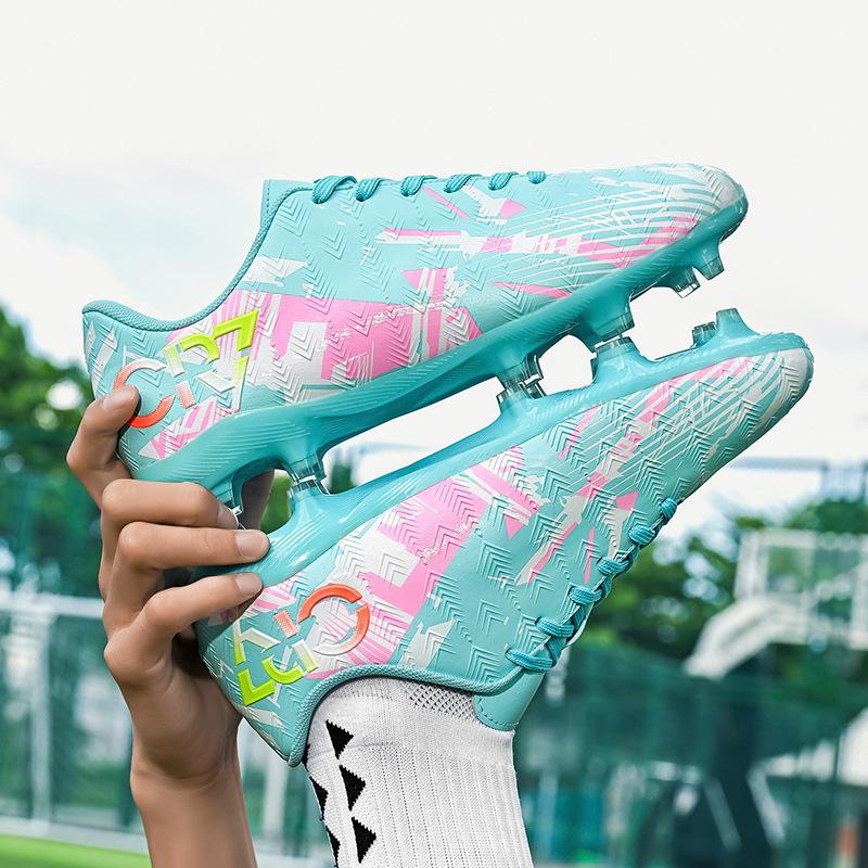Jinjiang Factory Adult Football Shoes Men's and Women's Gelatinous Spikes Boys' Teenagers Broken Nails Training Competition Sports