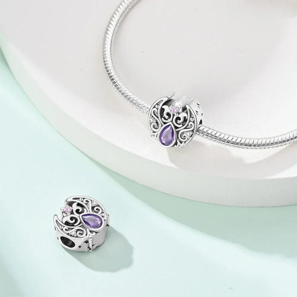 Exquisite Green Zircon Four-Leaf Clover Star Ladybug Original Charms Beads Fit Bracelet Copper Women Diy Gift Accessory