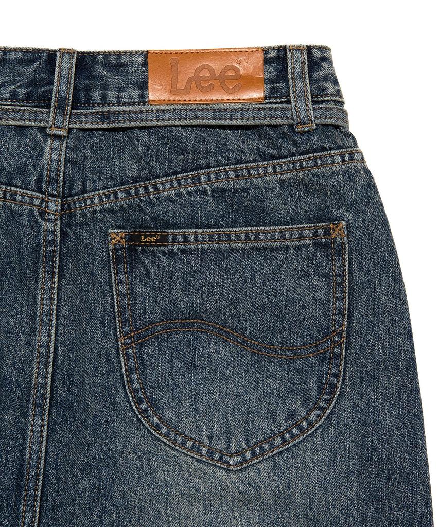 Lee Denim Maxi Skirt In Indigo Dark