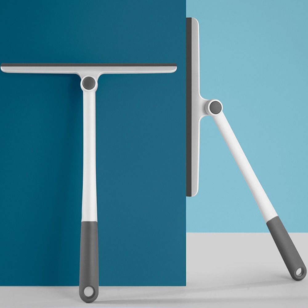 New PP 360 Degree Shower Squeegee TPR White Mirror Scraper Bathroom Cleaner Bathroom Cleaning